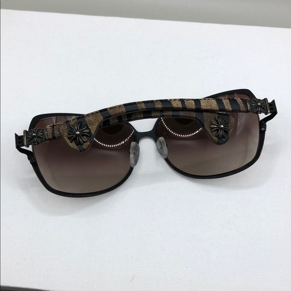 Chrome Hearts Tang 1 Vintage y2k sunglasses leather temples wide fit UNISEX